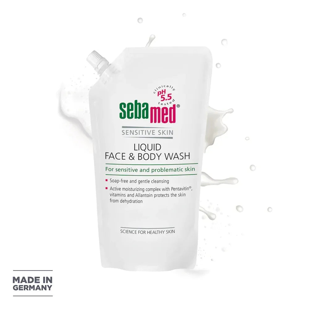 SEBAMED Liquid Face & Body wash Refill Pack 1000ML