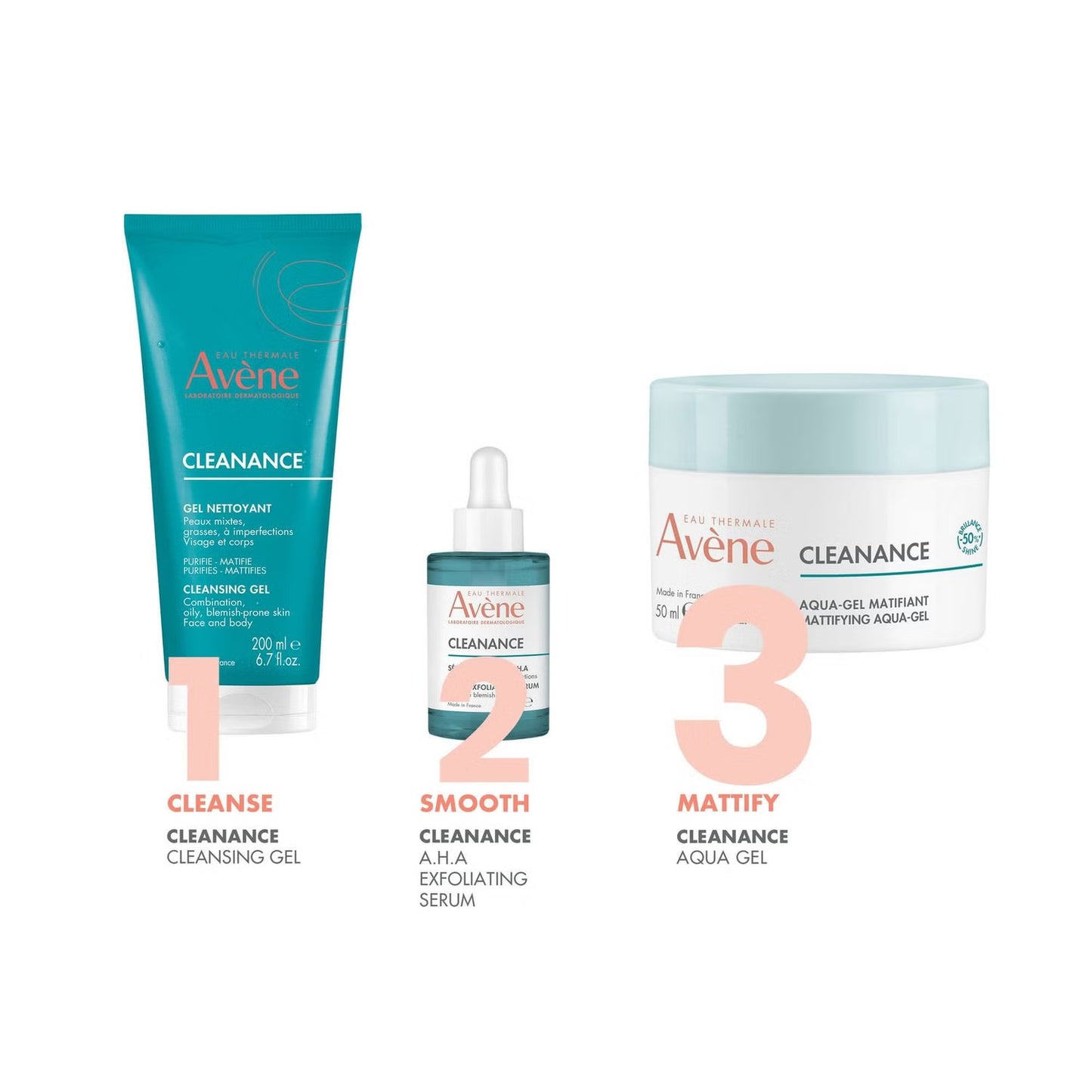 AVENE CLEANANCE Mattifying Aqua Gel for Combination to Oily Skin 50ml