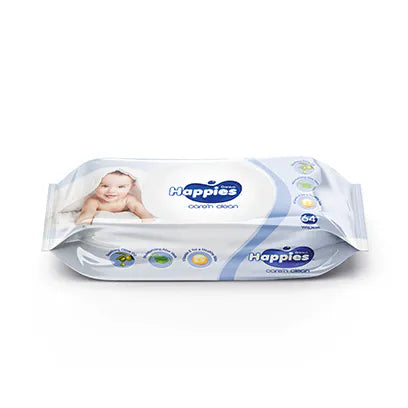 Happies wipes care'n clean economy pack 192 wipes