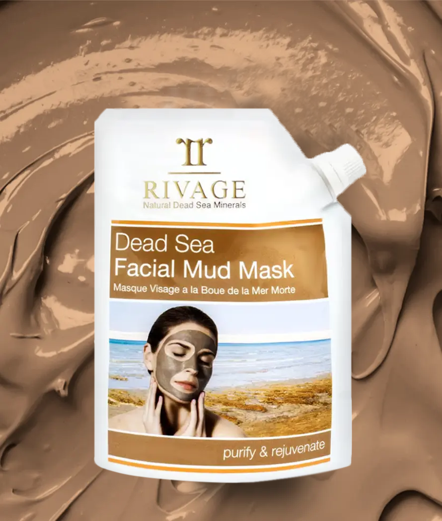 RIVAGE Dead Sea Facial Mud Mask - 200G POUCH
