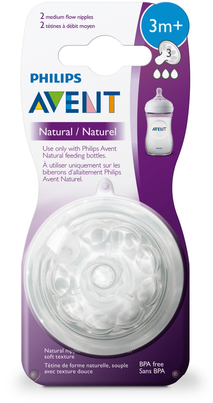Avent classic nipple 3m+ 3 flow
