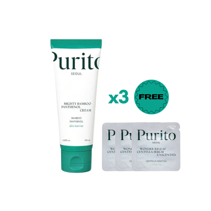PURITO Mighty Bamboo Panthenol Cream with Free wonder releaf serum
