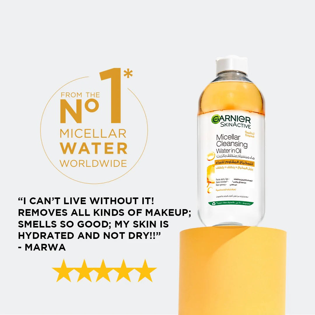 Garnier Micellar Water Oil-Infused Facial Cleanser and Waterproof Makeup Remover (2 sizes)