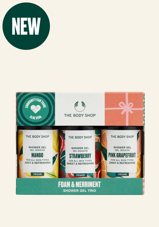 The Body Shop Foam & Merriment Shower Gel Trio