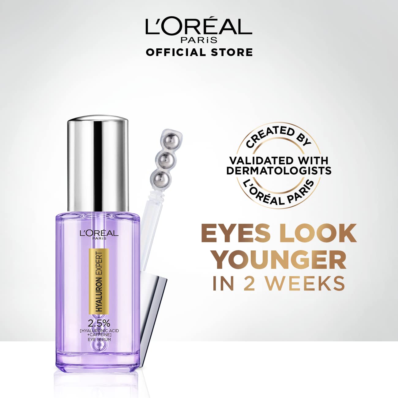 LOREAL Hyaluron Expert 2.5%HA + Caffeine Eye Serum 20ML