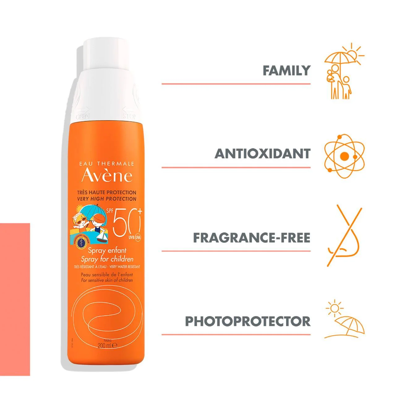 AVENE very high protection spray for children SPF50 200ML