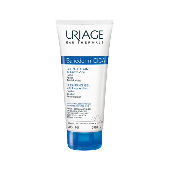 URIAGE Bariéderm Cleansing Cica-Gel with Cu-Zn - Weakened Irritated Skin