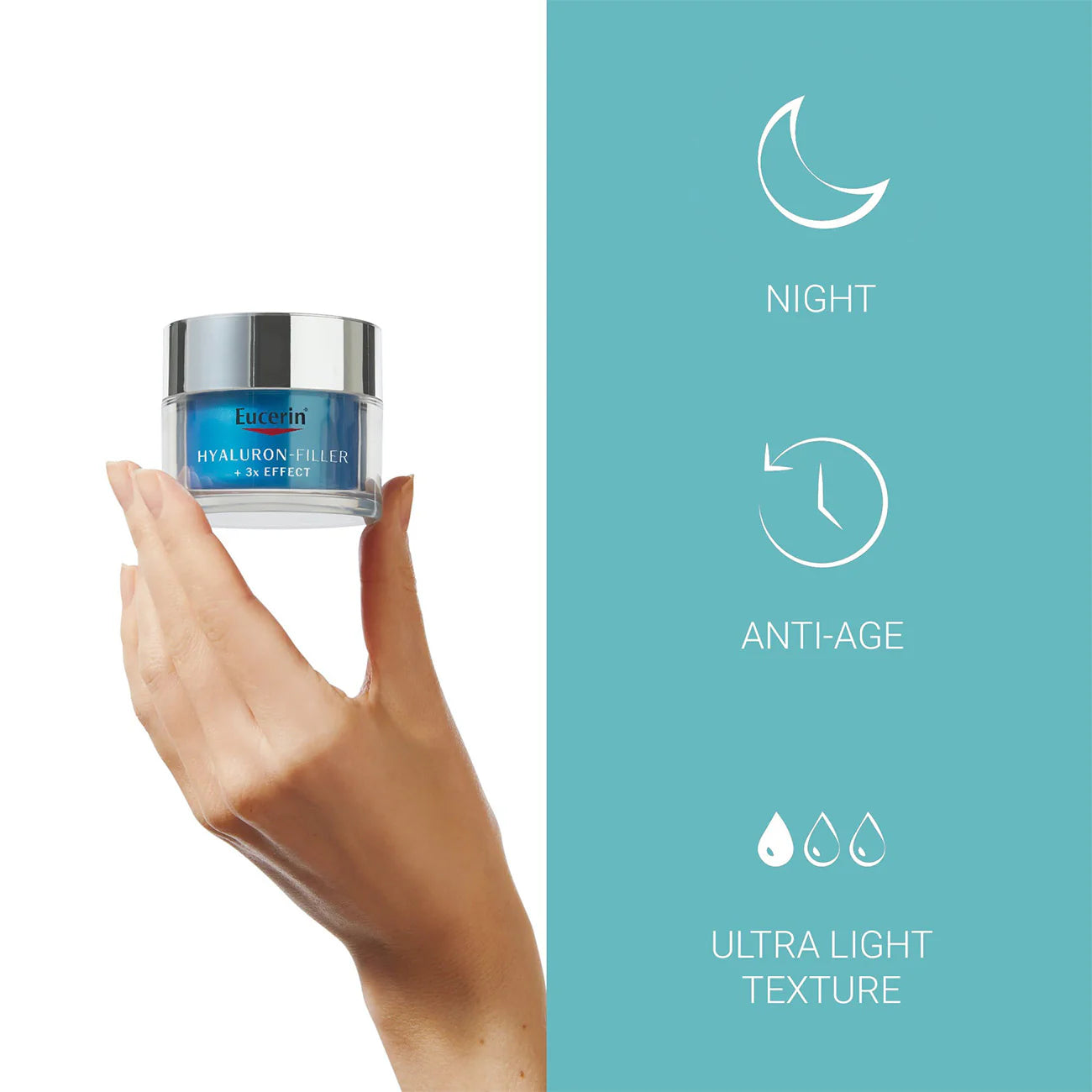 EUCERIN Hyaluron-Filler + 3x Effect Moisture Booster Night