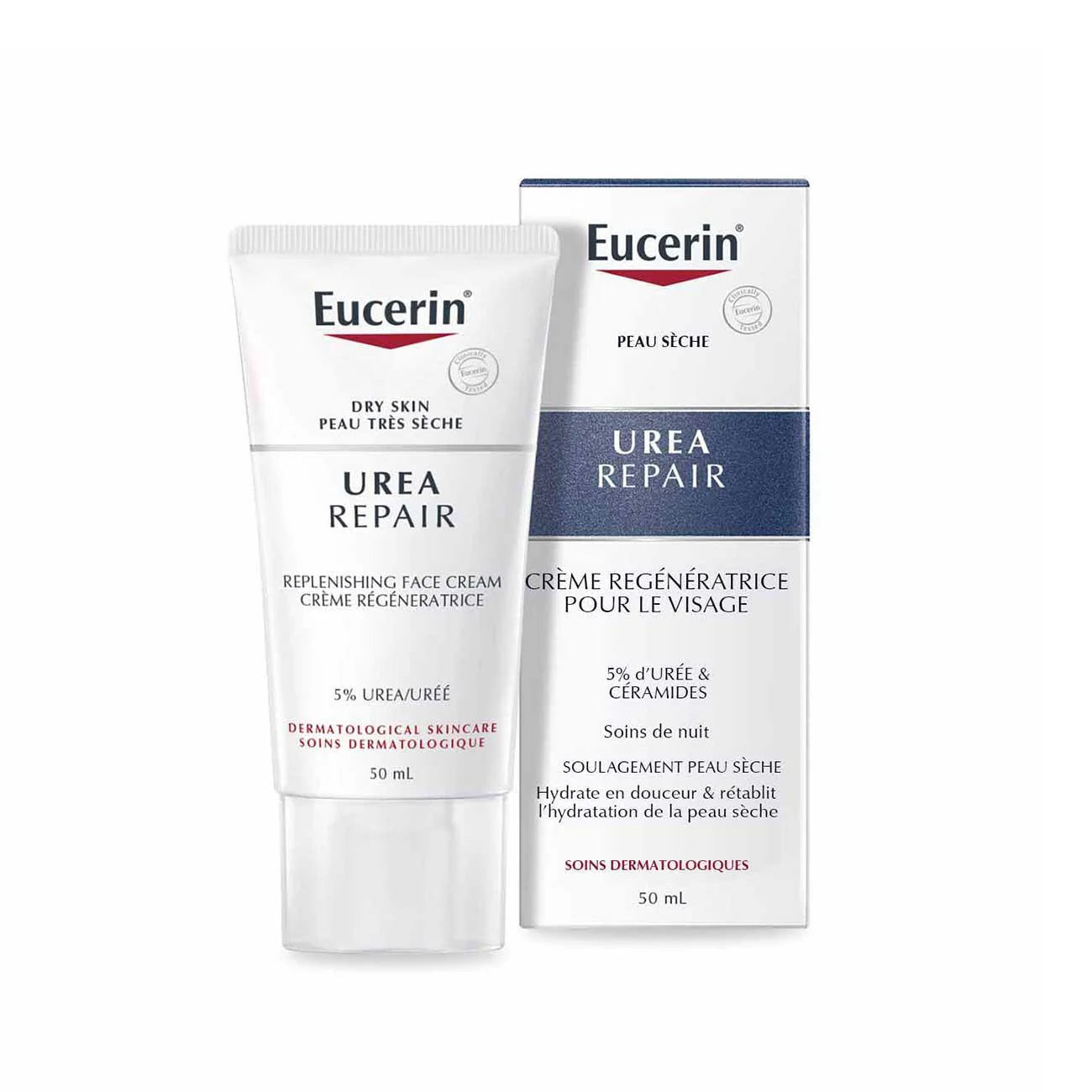 EUCERIN Urea Repair 5% Urea Replenishing Face Cream - Dry Skin