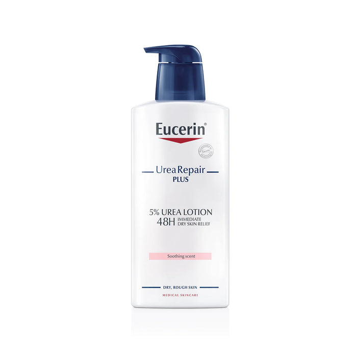 EUCERIN UreaRepair Plus 5% Urea Lotion 48h Immediate Dry Skin Relief – Soothing Scent