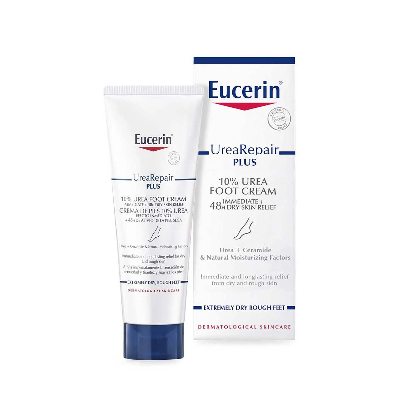 EUCERIN Urea Repair Plus 10% Urea Foot Cream - Extremely Dry Rough Feet