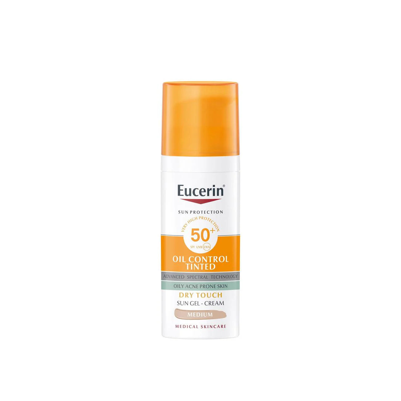 EUCERIN Sun Face Oil Control Tinted SPF 50+ Medium Sun Face Oil Control Tinted SPF 50+ Medium