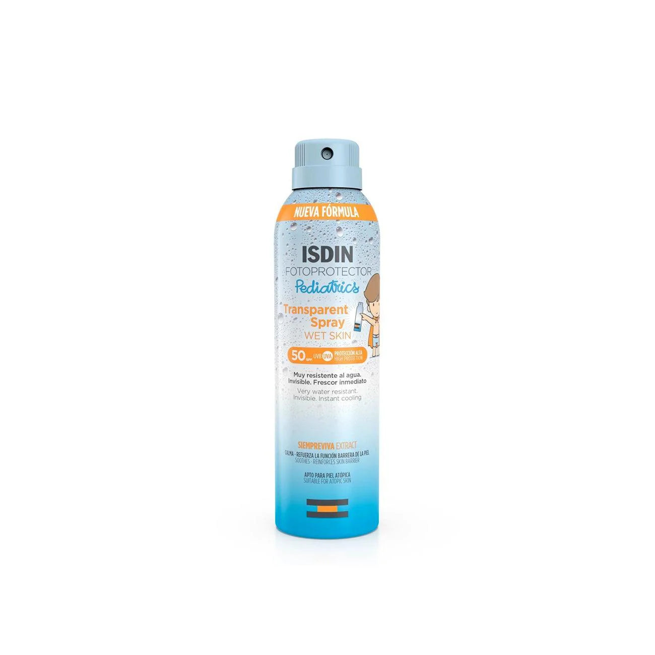 ISDIN Fotoprotector Pediatrics Transparent Spray Wet Skin SPF50+
