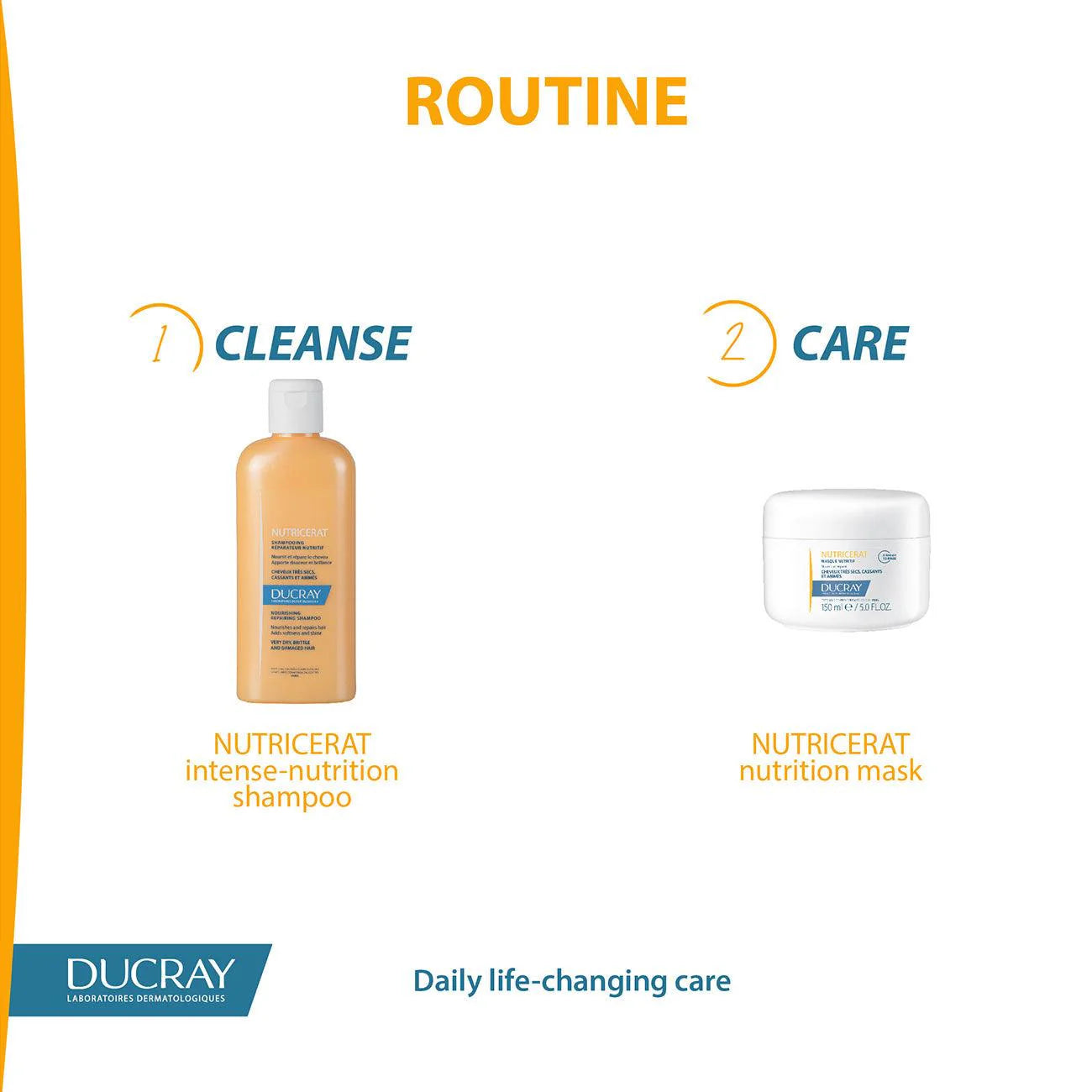 DUCRAY Nutricerat Nourishing Repairing Shampoo - Very Dry, Brittle and Damaged Hair