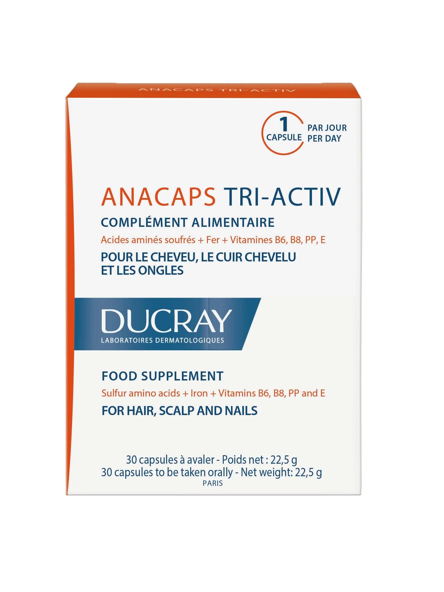 DUCRAY Anacaps Tri-activ 30 capsules