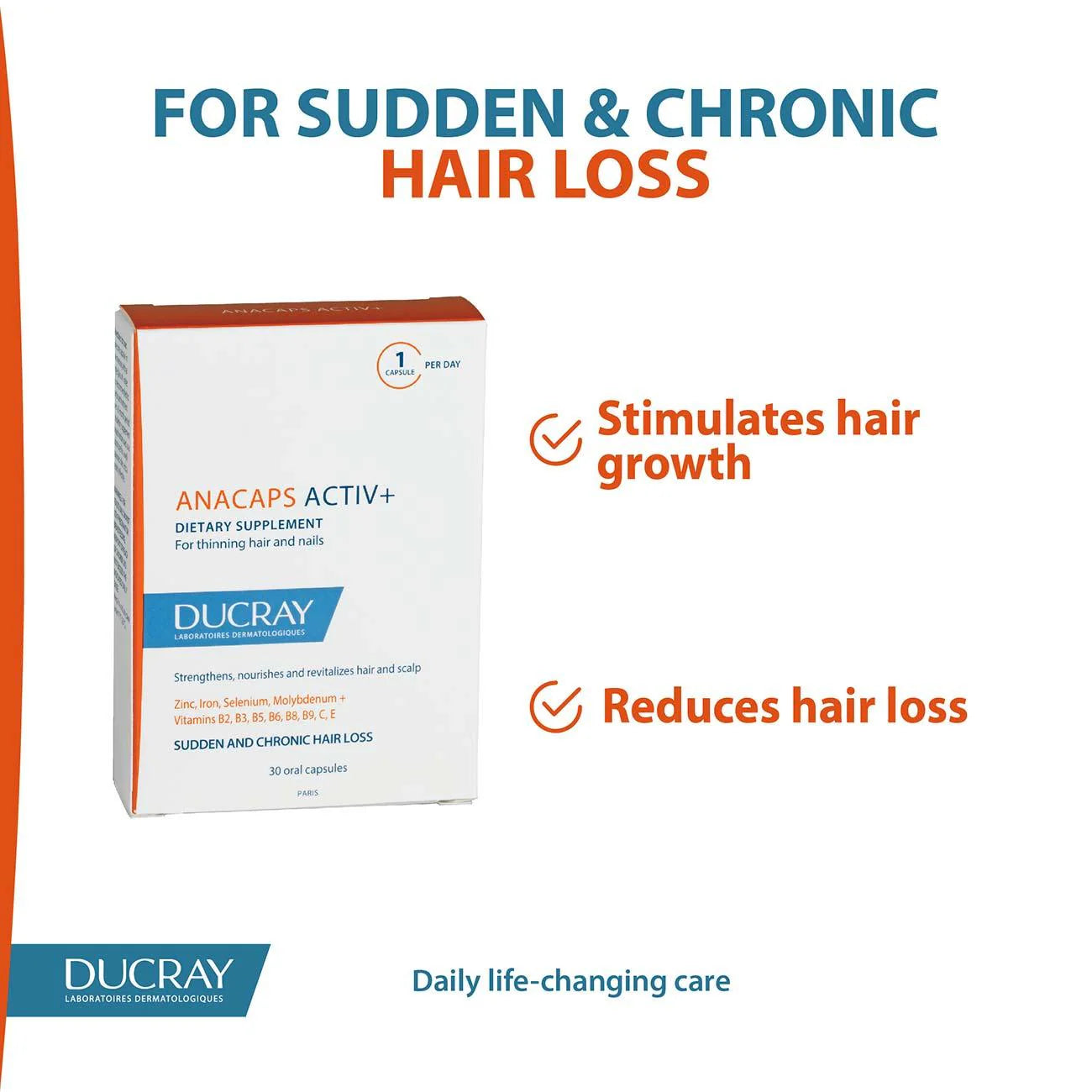 DUCRAY Anacaps Tri-activ 30 capsules