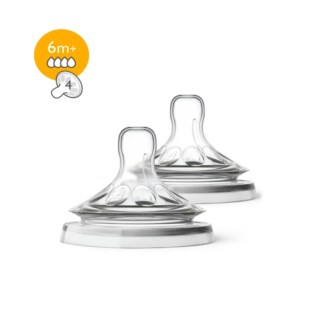 Avent natural nipple 6m+ 4 flow