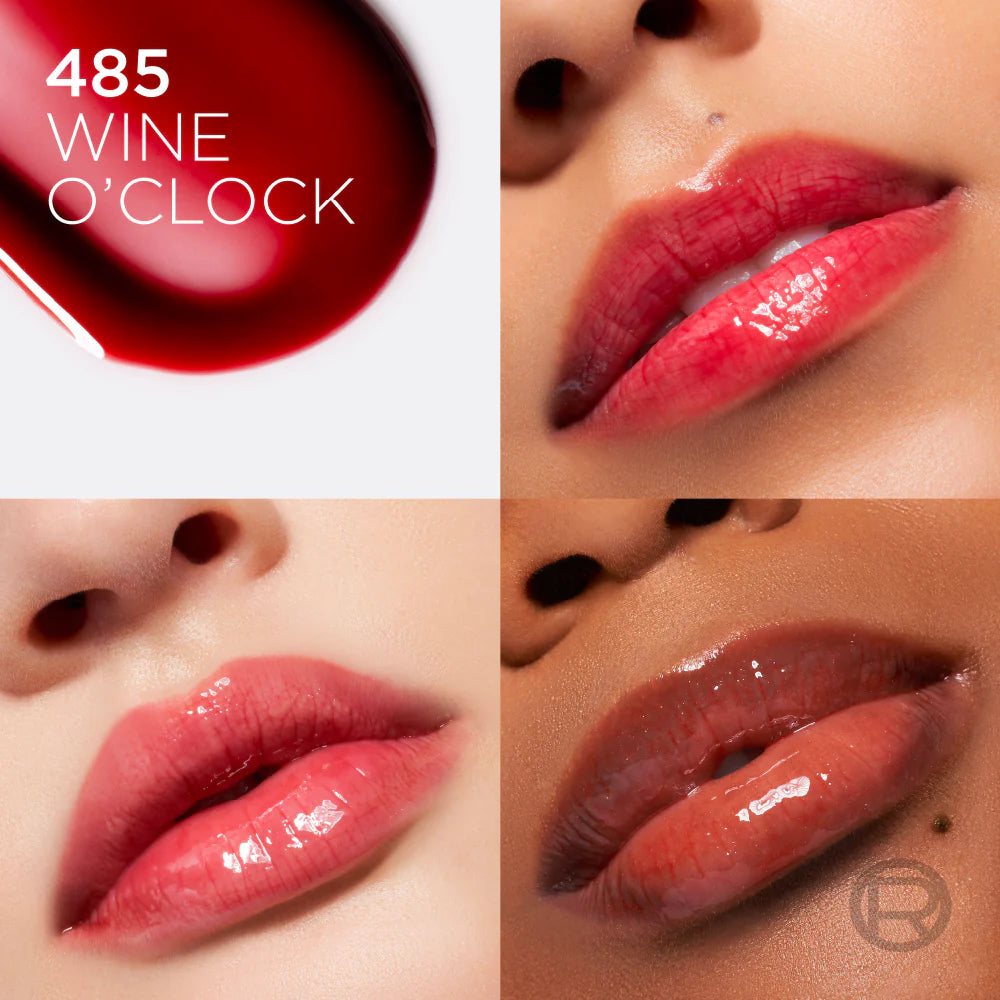 LOREAL PARIS Plump Ambition Hyaluron Lip Oil, 24HR Hydration and Volumizing Shine
