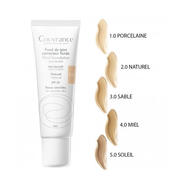 AVENE Couvrance Fluid Foundation Corrector SPF20 - Sensitive Skin