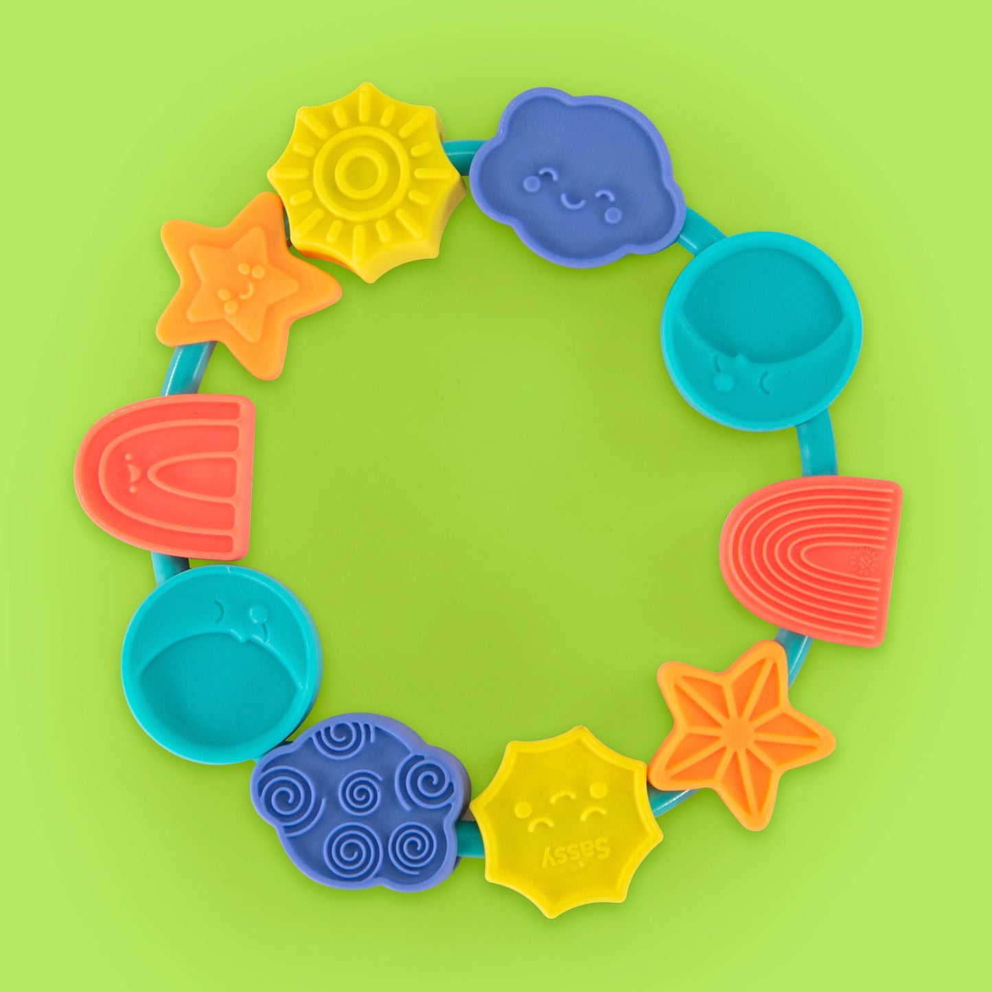 SASSY celestial chew ring teether 80250
