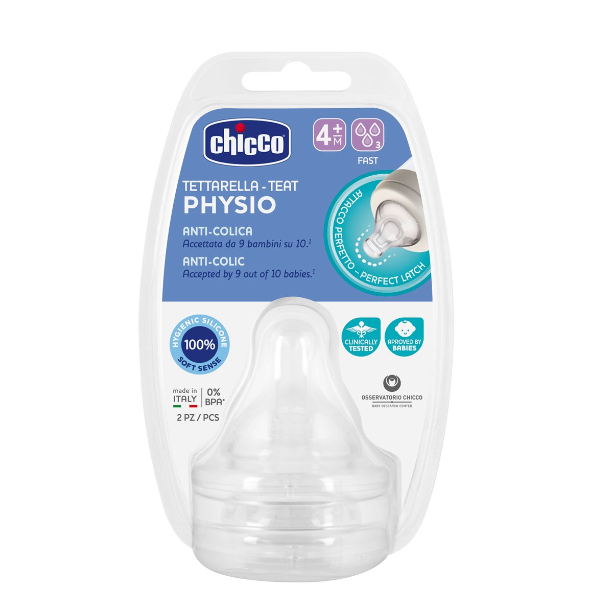 Chicco Nipple well being physio 4m+
