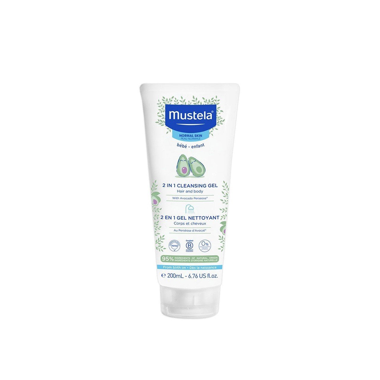 Mustela 2IN1 Cleansing gel hair and body 200ml