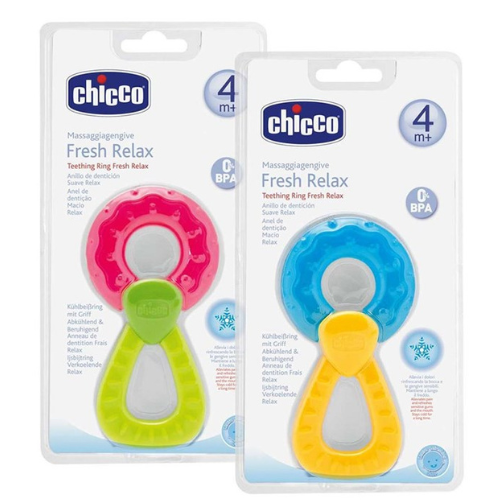 Chicco Fresh Relax teething ring pink 4m+
