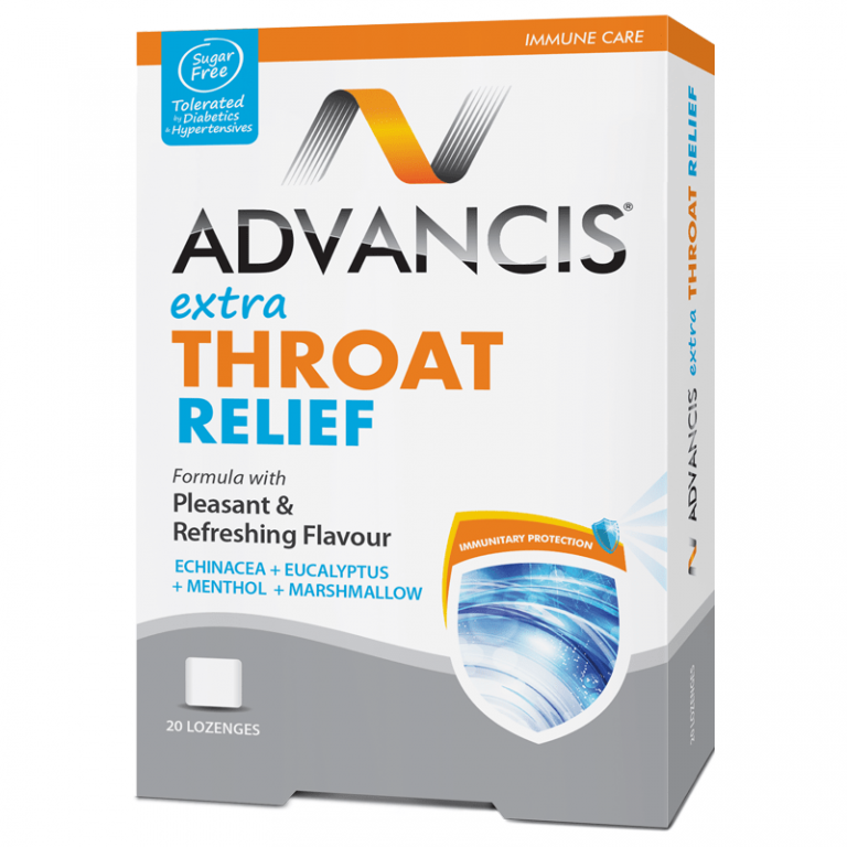 Advancis extra throat relief pleasant & refreshing flavour 20 lozenges