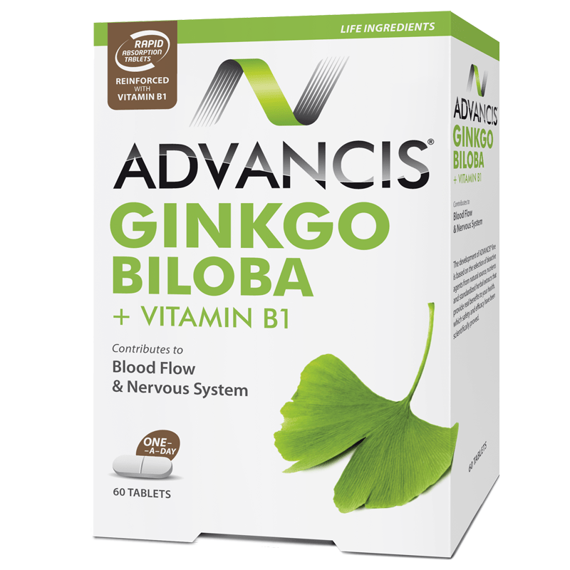 Advancis Ginko biloba + vitamin B1 60tables