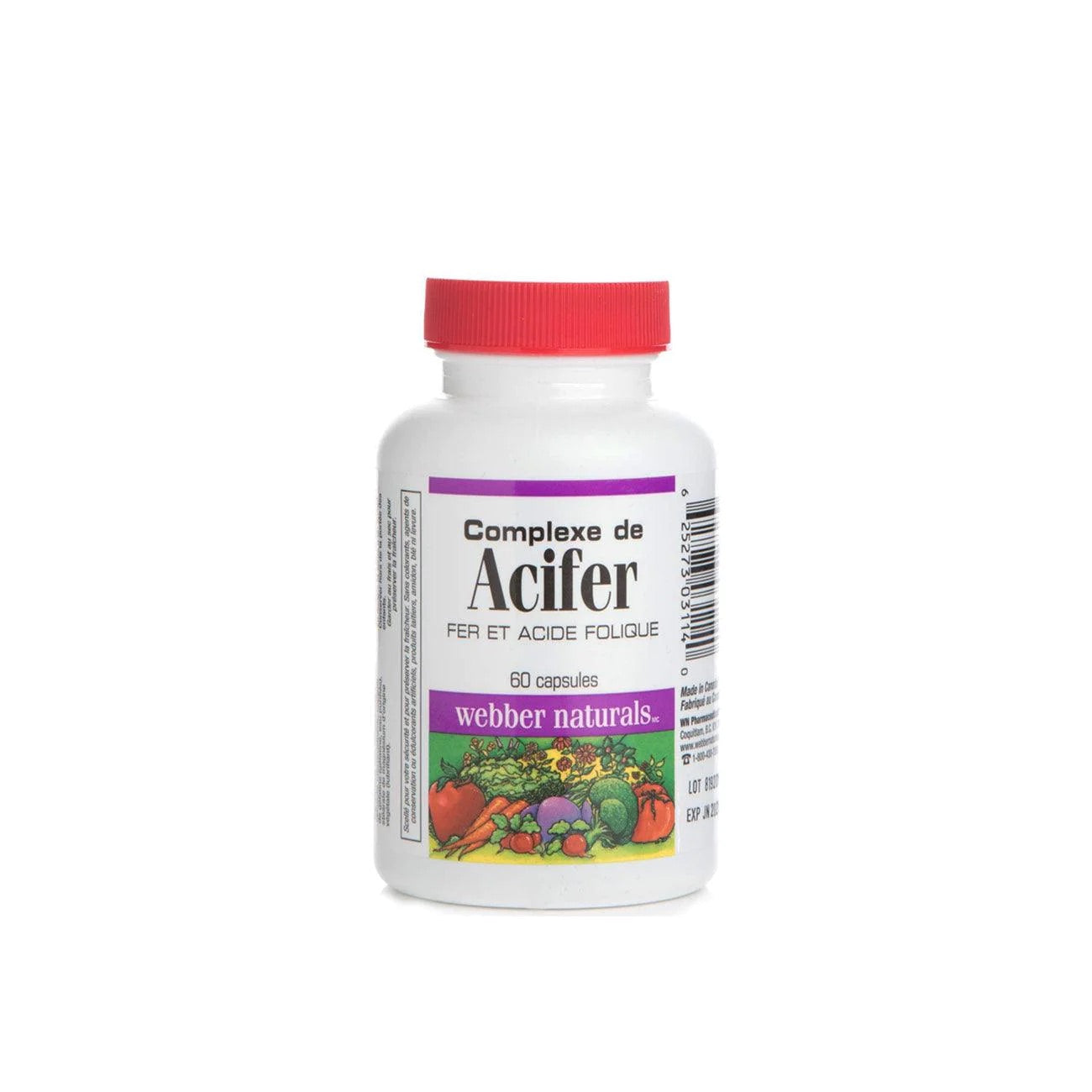 Acifer 60caps Webber naturals