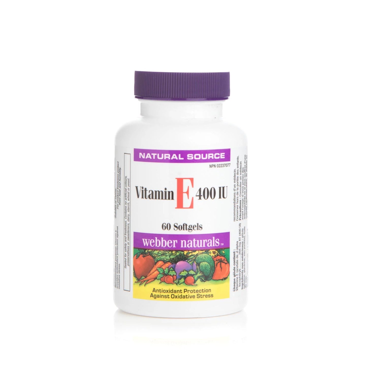 Vitamin E400IU 60tabs Webber naturals