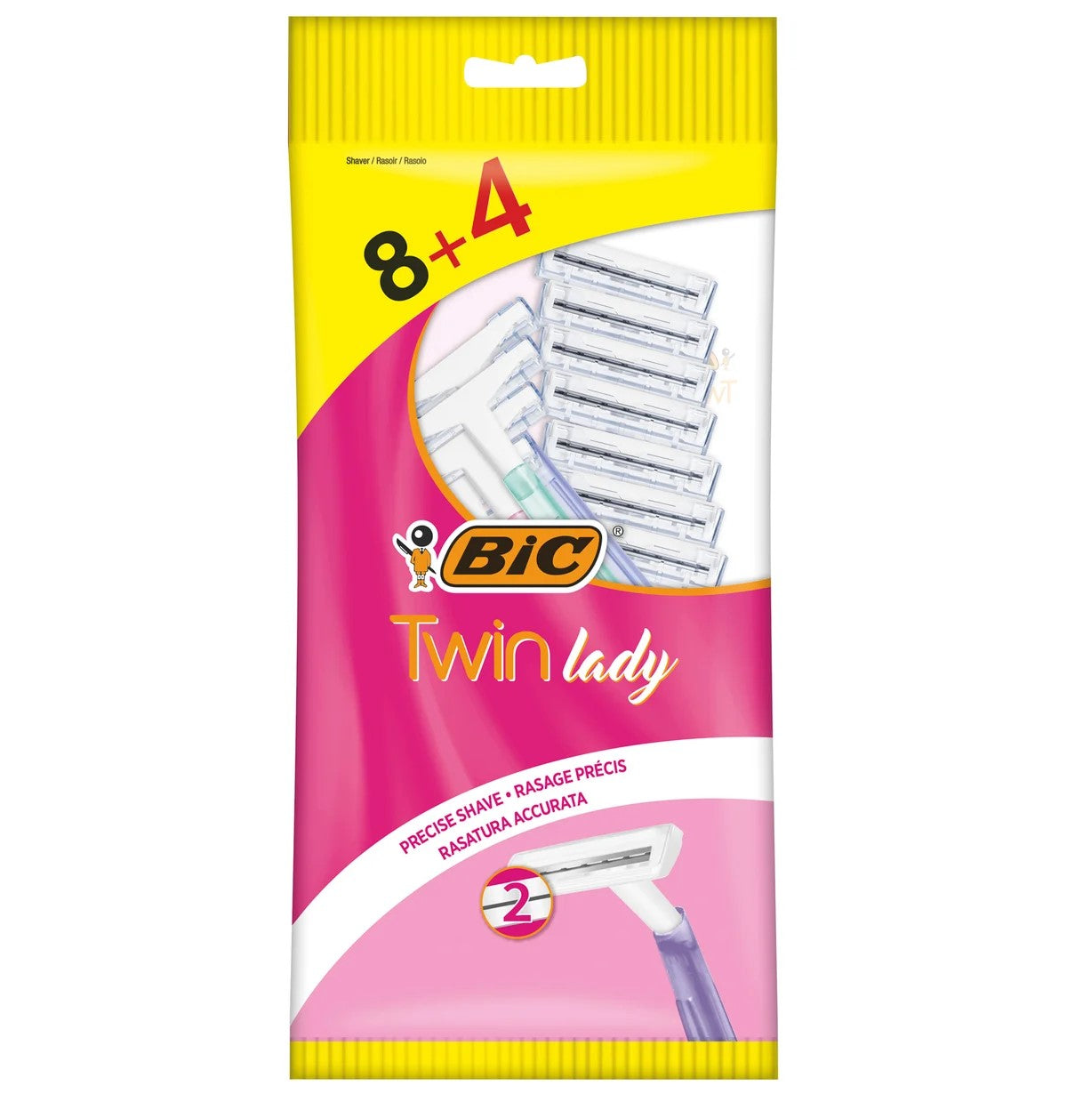BIC Twin lady precise shave 8+4