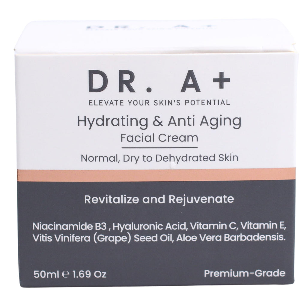 DR A+ Hydrating & Anti-Aging Cream - Normal, Dry to Dehydrated Skin - for Intensive Hydration