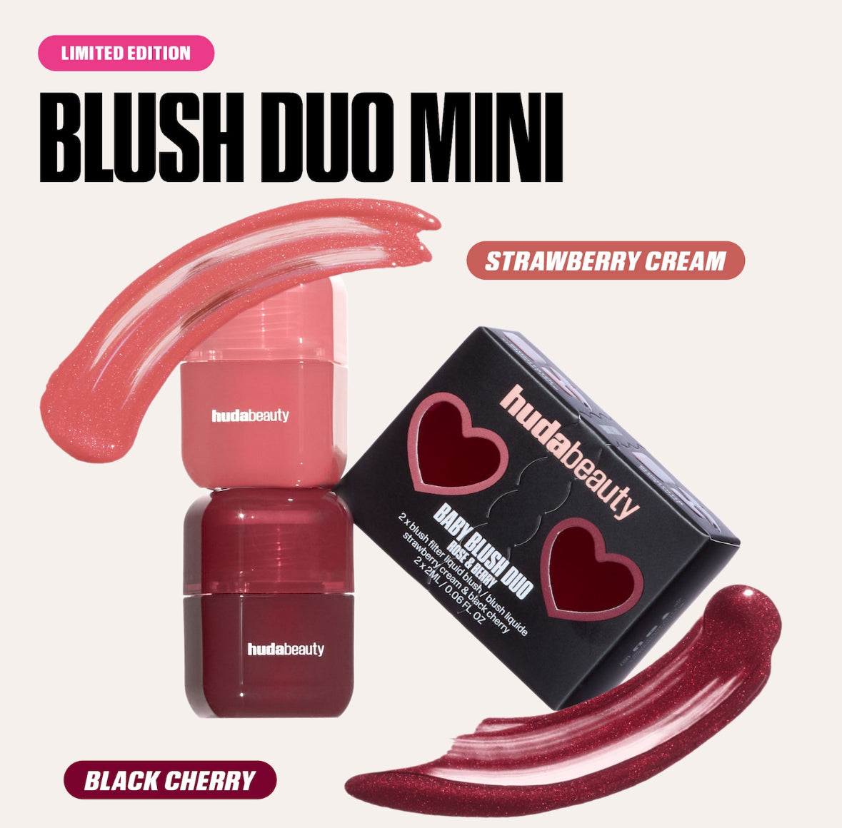 HUDA BEAUTY Mini Baby Blush Duo Set