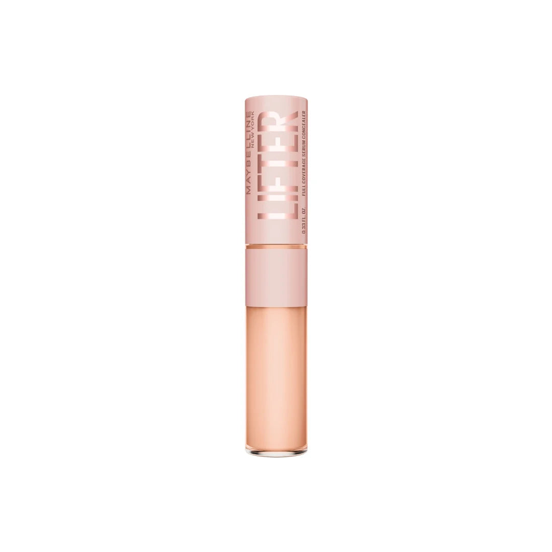 Maybelline Lifter Serum Concealer, Full Coverage, Includes 2% Peptides + Caffeine to Hydrate & Brighten Under Eyes
