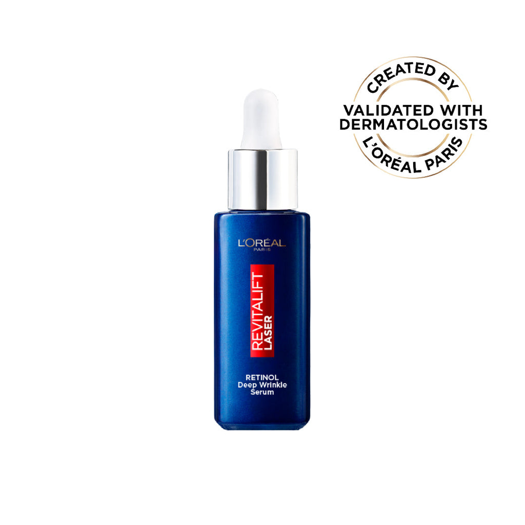 L'Oréal Paris Revitalift Laser Retinol Deep Wrinkle Night Serum, With 0.2% Pure Retinol and Vitamin A