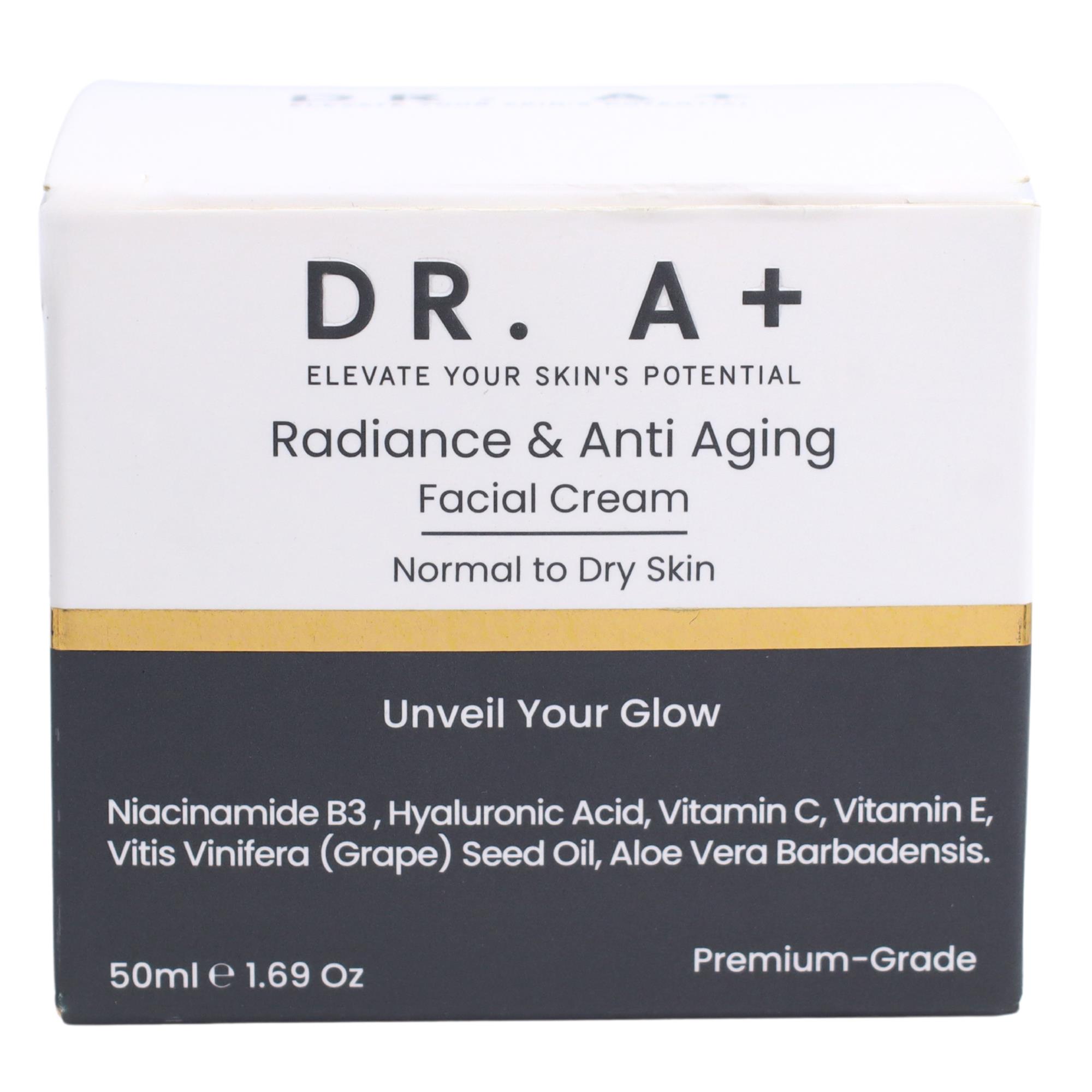 DR A+ Radiance & Anti-Aging Cream - Normal to Dry Skin - for Luminosity Boost