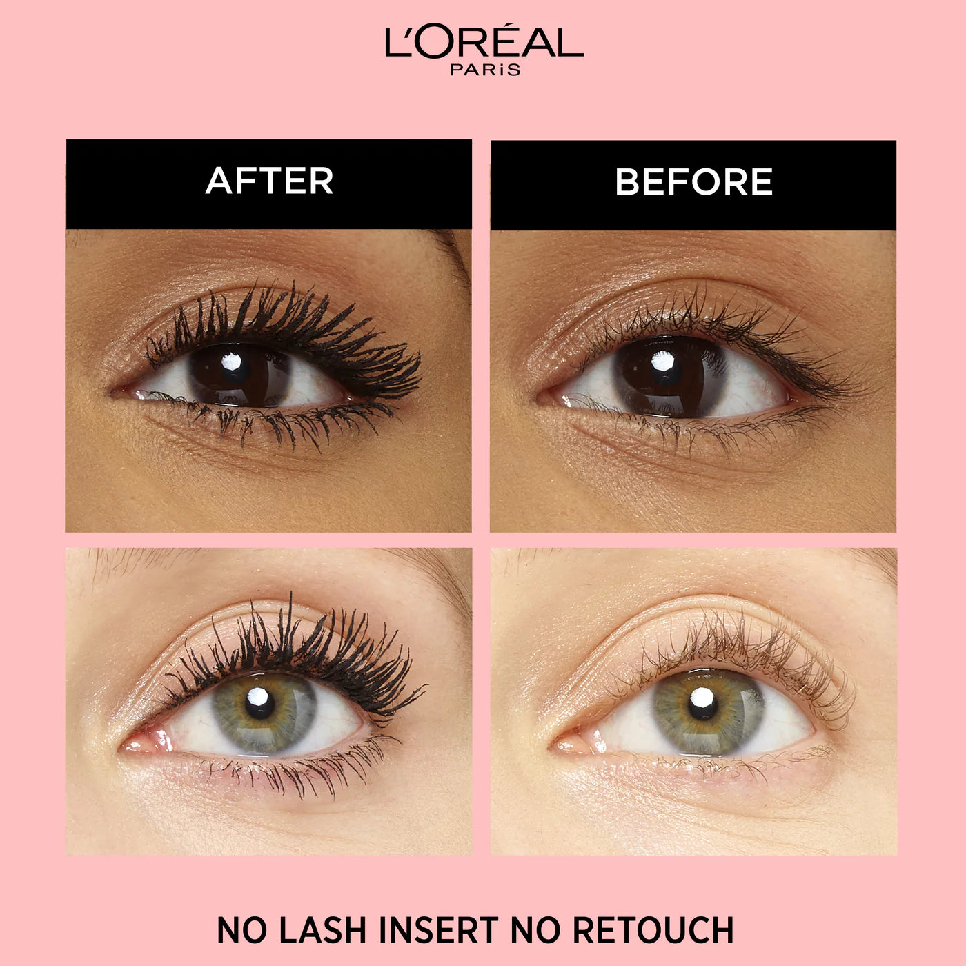 L'Oreal Paris Lash Paradise 24 Hour, Volumizing and Lengthening Black Mascara- Washable
