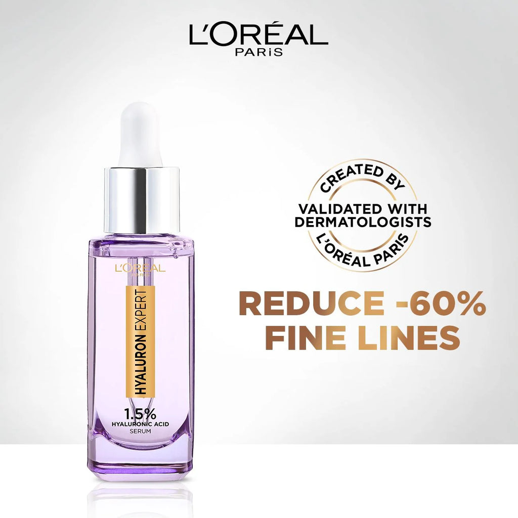 L'Oreal Paris Hyaluron Expert Moisturiser and Anti-Aging Eye Serum with 2.5% Hyaluronic Acid & Caffeine