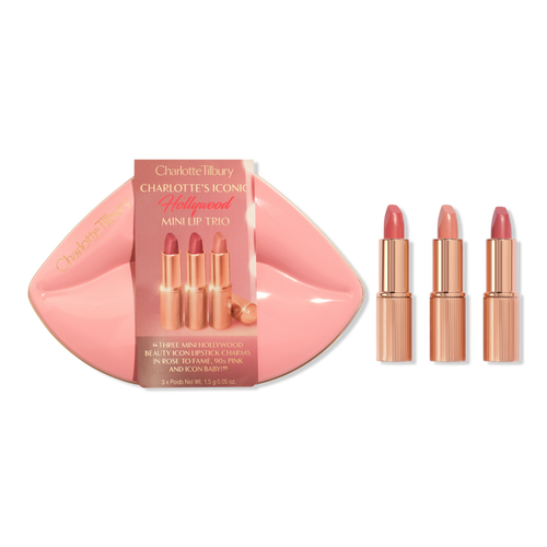 Charlotte Tilbury HOLLYWOOD ICONIC MINI LIP TRIO TRAVEL SIZE LIP KIT