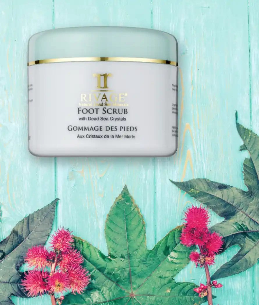 RIVAGE Foot Scrub with Dead Sea Crystals - Jar 250ml