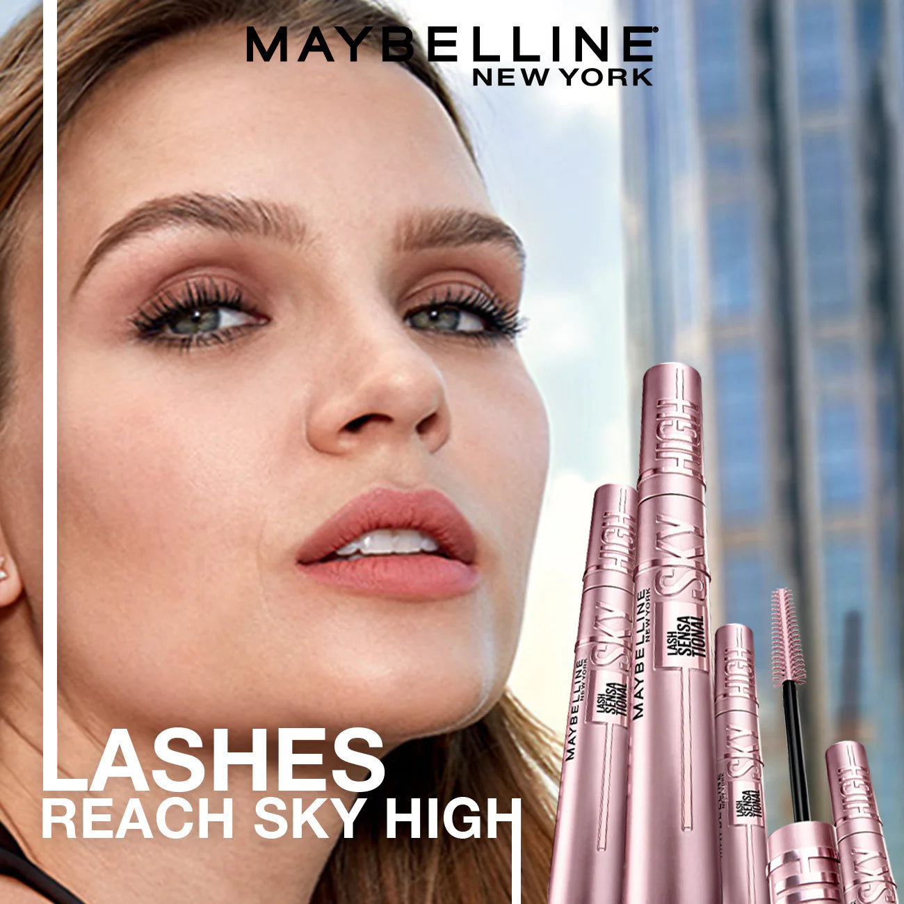 Maybelline New York Lash Sensational Sky High Mascara - Volumizing & Lengthening Black