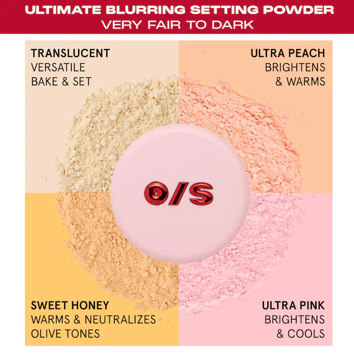 ONE/SIZE by Patrick Starrr 
Ultimate Blurring Setting Powder Blurred & Bright