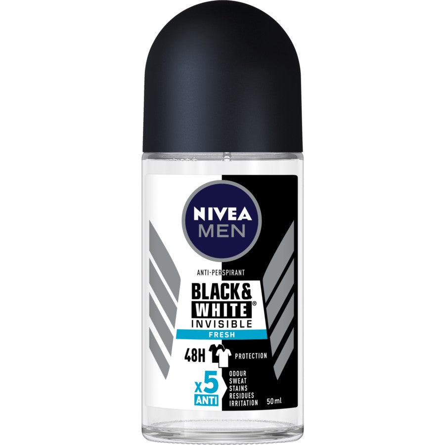 Nivea Men Black & white invisible Fresh x5 Anti 48H Roll-On 50ml