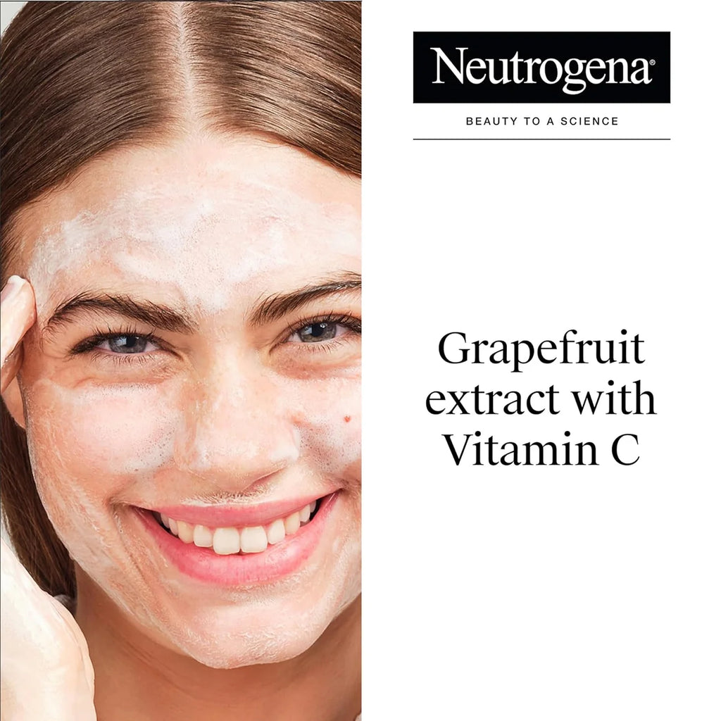 NEUTROGENA Fresh & Clear Facial Wash, Pink Grapefruit & Vitamin C