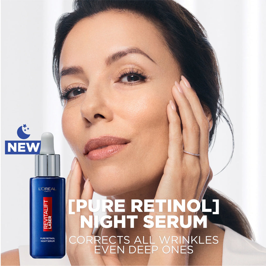 L'Oréal Paris Revitalift Laser Retinol Deep Wrinkle Night Serum, With 0.2% Pure Retinol and Vitamin A