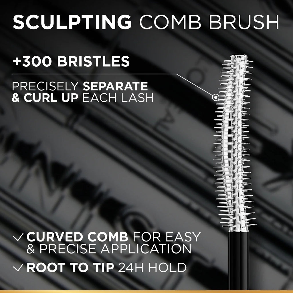 L’Oréal Paris Telescopic Extensionist Mascara for 24H Long-Lasting Curl, Volume, and Exceptional Lengthening Eyelashes with Eyelash-Extension Effect