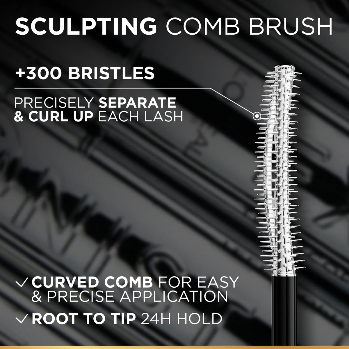 L’Oréal Paris Telescopic Extensionist Mascara for 24H Long-Lasting Curl, Volume, and Exceptional Lengthening Eyelashes with Eyelash-Extension Effect
