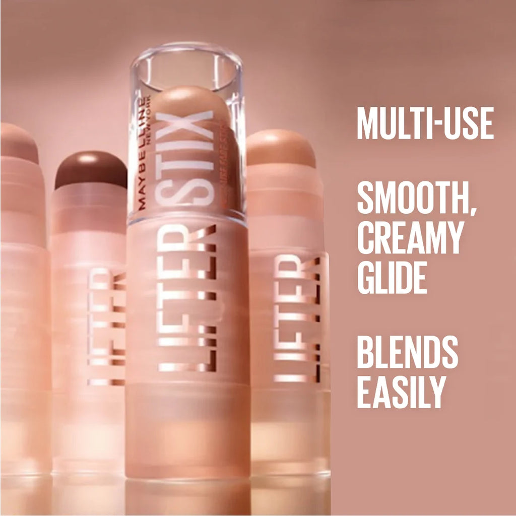 Maybelline New York Lifter Stix Multi-Use Face Stick - All-In-One Creamy Face Makeup