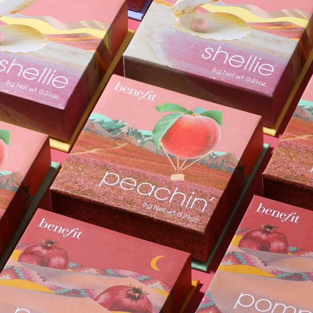 BENEFIT Peachin' Golden Peach Blush - Golden peach blush Travel Size Mini